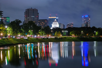 東京 皇居外苑 桜田濠 夜景
