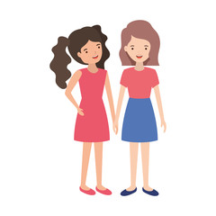 young women  avatar character