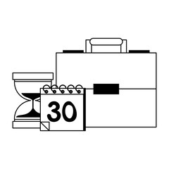 Business and office in black and white