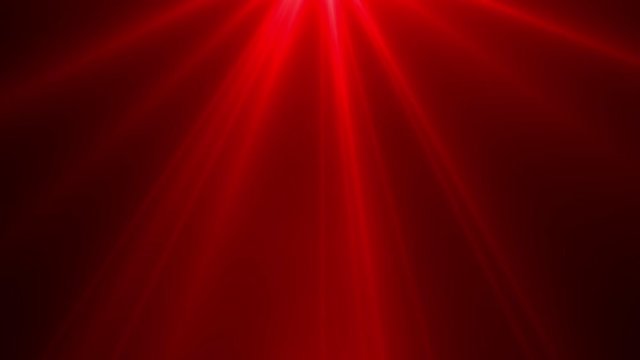 Red light rays on black background. Flare, sunlight, shiny lens light, spotlight. 