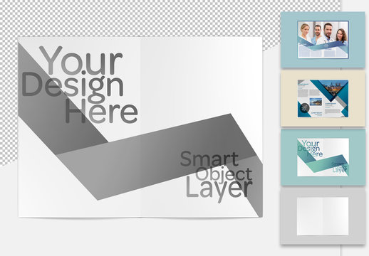 Open Brochure Mockup