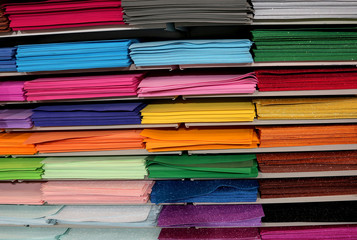 glittery fabric and felt for sale in hobby shop