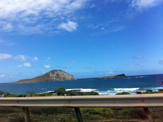 Beautiful Hawaii Coastline Beach with rocks and greenery everywhere