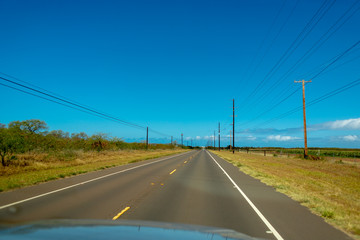 Fototapeta na wymiar alternate road kauai hawaii