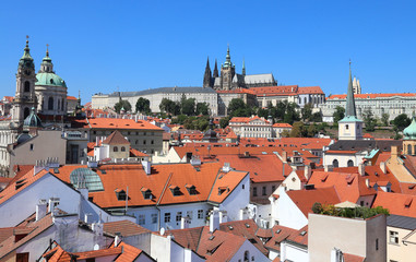 Fototapeta na wymiar Saint Vitus Cathedral in Prague Czech Republic