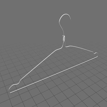 Metal wire coat hanger