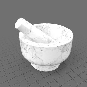 Kitchen mortar and pestle