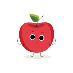 animated red apple