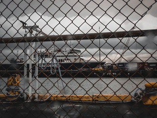 ship in harbor