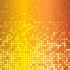Shine mosaic background. Mosaic with light reflections. Colorful gradient. Square pixel mosaic vector. 