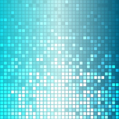 Shine mosaic background. Mosaic with light reflections. Colorful gradient. Square pixel mosaic vector. 