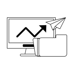 Business and office in black and white