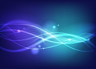 Abstract Backgrounds vibrant color, blue bright color, vector illustration - Vector