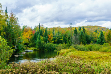 Riviere du Nord in Val-David, Laurentian