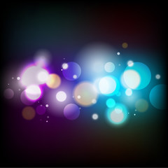 Colorful abstract shiny light - Vector
