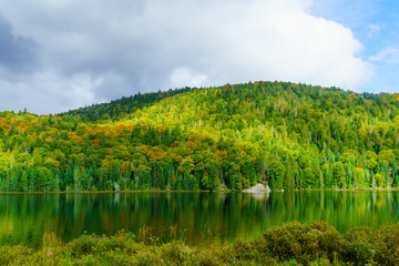 Lauzon lake in Mont Tremblant National Park
