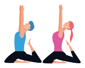 couple yoga poses