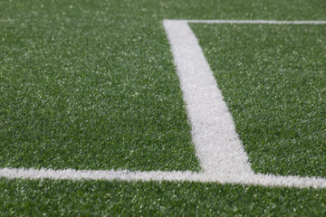 Fototapeta premium Synthetic soccer pitch