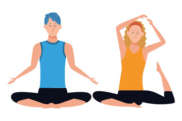 couple yoga poses