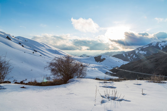 Mountains view in Erzurum province near Narman, Erzurum, Turkey