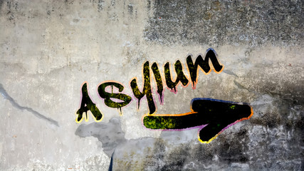 Wall Graffiti to Asylum