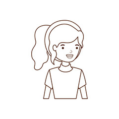 young woman avatar character