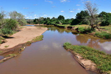 Fototapeta na wymiar Luvuvhu river in Kruger National park,South Africa