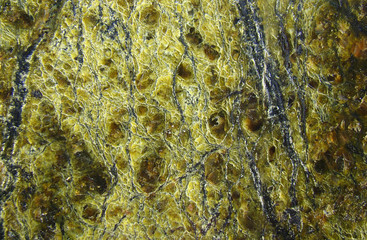 Texture of green stone coil.