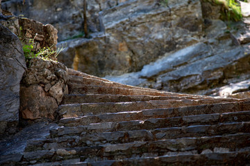 Rock stairs