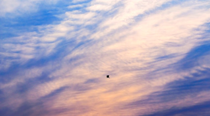 Cloud and Sky play with sunlight