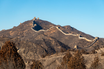 Great wall of China at the Simatai section Its original appearance Great wall in the Ming Dynasty-...