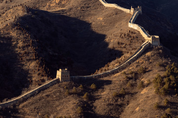 Great wall of China at the Simatai section Its original appearance Great wall in the Ming Dynasty-...