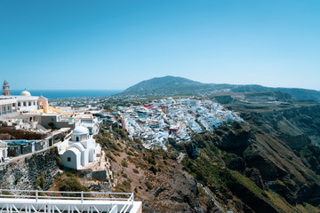 Obraz premium panorama of Thira (Santorini)