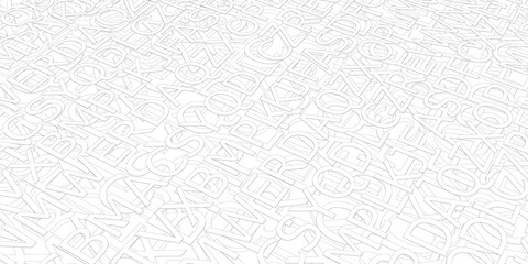Abstract background with letters.Vector Alphabet .Continuous letters pattern .