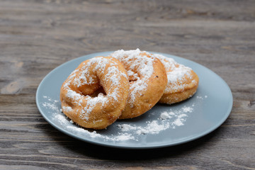 sweet donuts on a plate