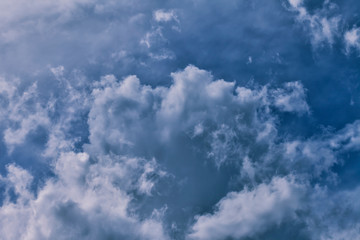 The sky is covered with storm clouds