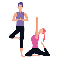 couple yoga poses