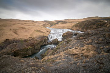 Obraz premium Skogafoss waterfall in Iceland