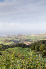 Obraz premium Bela Vista viewpoint Ribeira Grande Sao Miguel island Azores Portugal