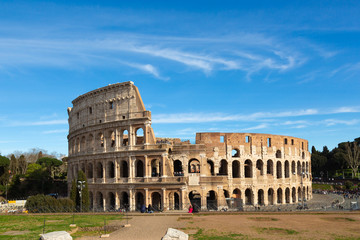 Fototapeta na wymiar Roman Colosseum, Rome, Italy