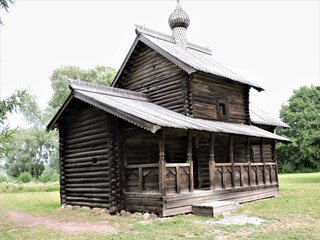 old wooden church in russia