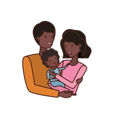 couple of parents with son avatar character