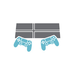 Fototapeta premium Gaming icon on background for graphic and web design. Simple vector sign. Internet concept symbol for website button or mobile app.