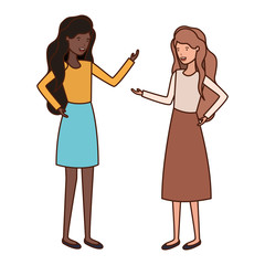 young women avatar character