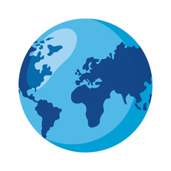 Naklejka premium world planet map