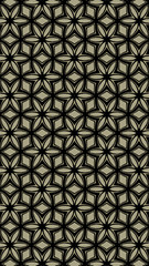 Ornate geometric pattern and abstract multicolored background