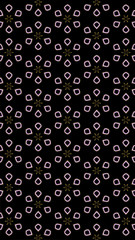 Ornate geometric pattern and abstract multicolored background