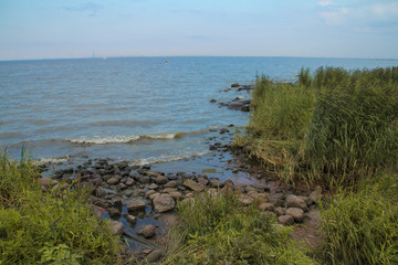 landscape with lake and sky
