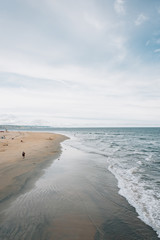 Fototapeta na wymiar View of the beach in Newport Beach, Orange County, California