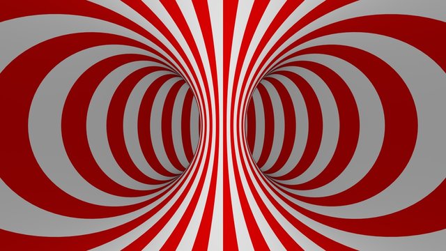 Espiral hipn&oacute;tica rojo 3.	